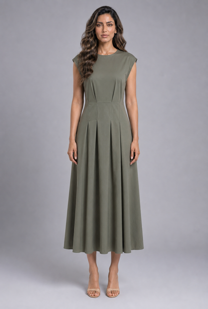 Structural Sleeveless Dress TDM30626