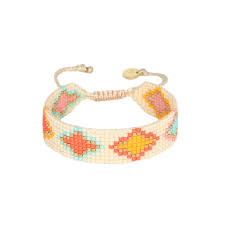 Color Gems B-11316 Braided Thread Bracelet - Brown Loft