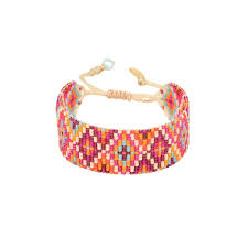 Tequila B-M 11054 Wide Braided Thread Bracelet - Brown Loft