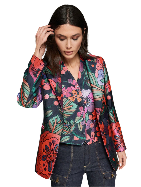 31787 (Jacket Jacquard Flower) جاكيت جاكار زهرة