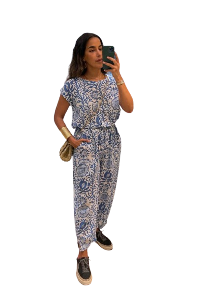 VIR808A Printed Jumpsuit بذلة مطبوعة