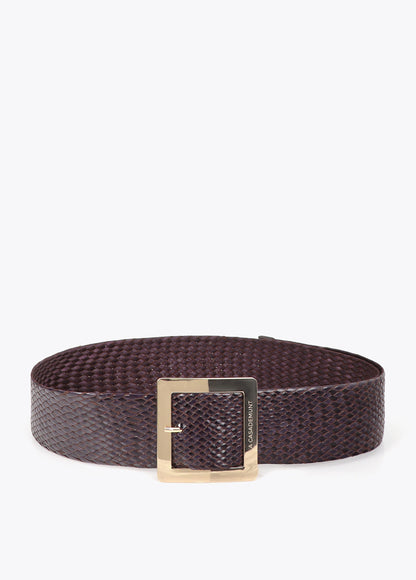 LF2606001 Braided Faux Leather Belt