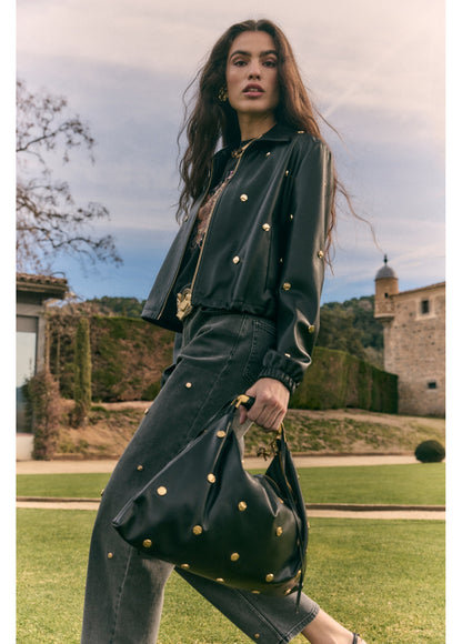 MS2602023 Faux Leather Jacket