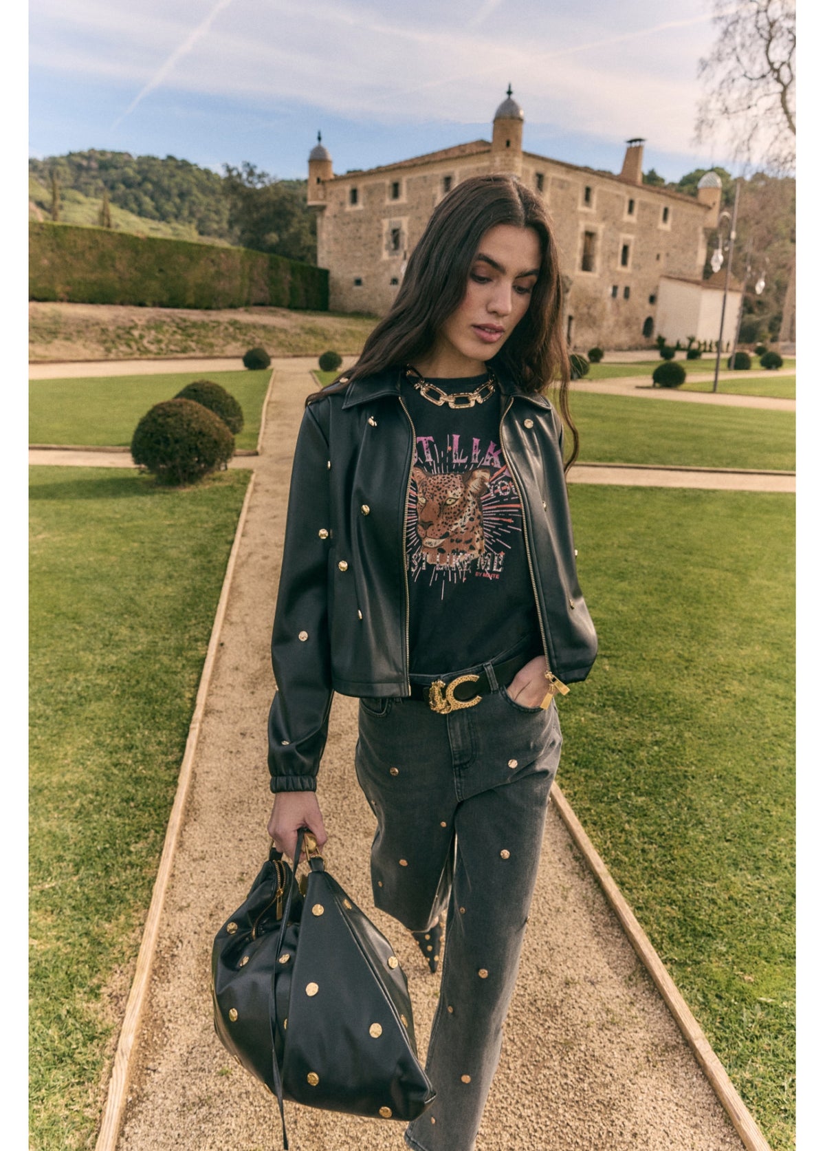 MS2602023 Faux Leather Jacket