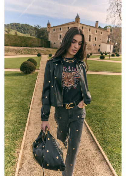MS2602023 Faux Leather Jacket