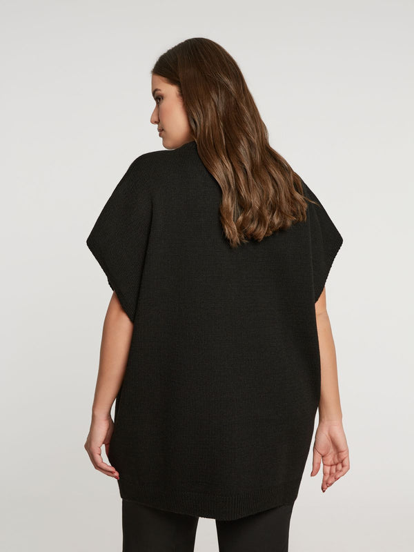 8401.5018  Long Knit Tunic Top بلوزة طويلة محبوكة