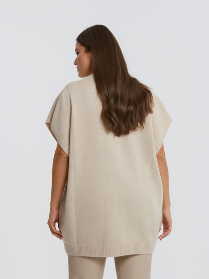 8401.5018 Long Knit Tunic Top - Brown Loft