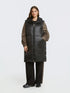 0004.3504 Puffer Metallic Sleeveless Jacket - Brown Loft