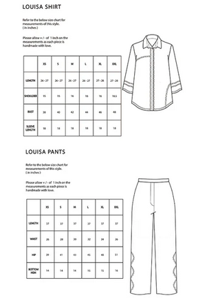 Louisa Set - Women's Shirt and Pants Set