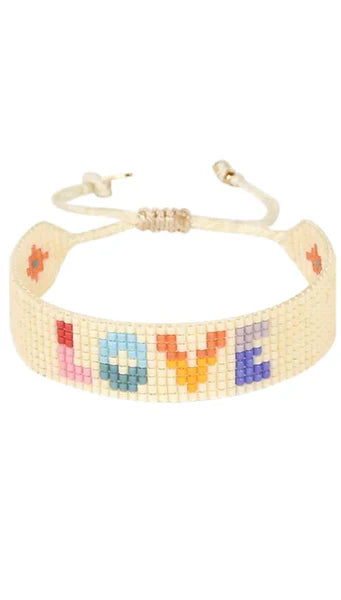 Love 3.0 Braided Thread Beads Bracelet - Brown Loft
