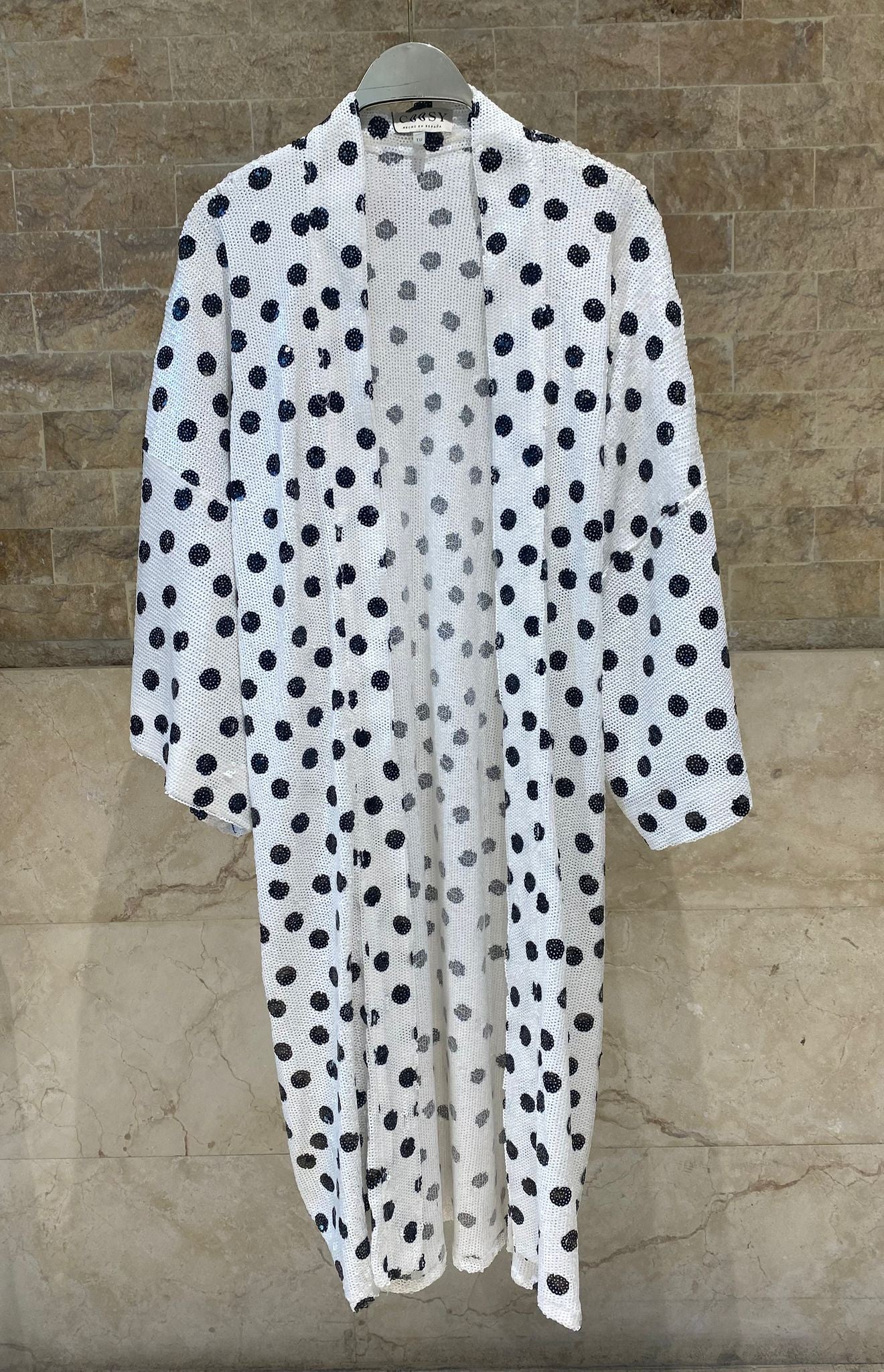 Lunar Polka Dots Sequins Cardigan كارديجان منقط ومزين بالترتر