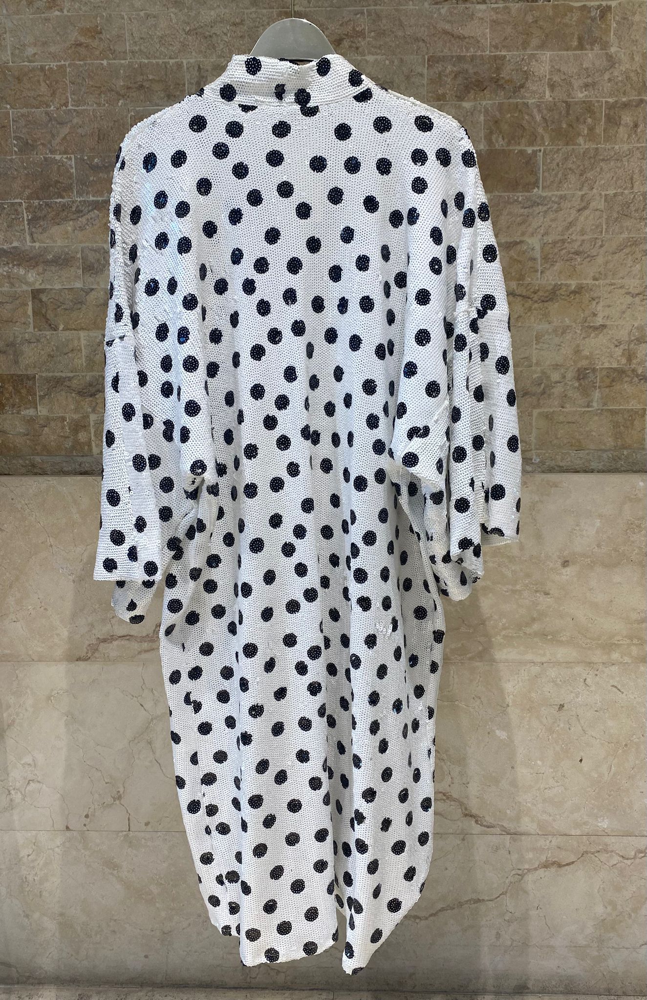 Lunar Polka Dots Sequins Cardigan كارديجان منقط ومزين بالترتر