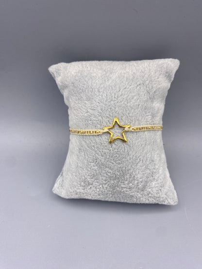 Melted Star GP-XS Braided Thread Bracelet - Brown Loft