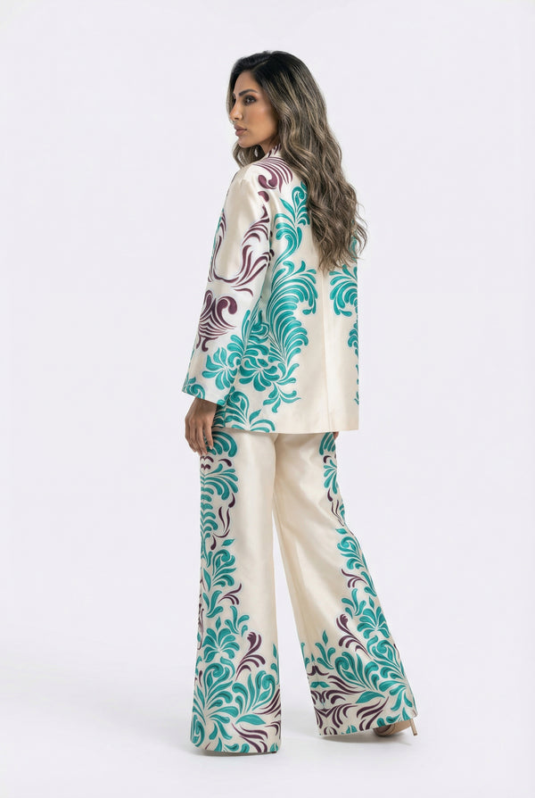 53-5127  Distinctive Printed Flare Pants بنطلون واسع مطبوع مميز