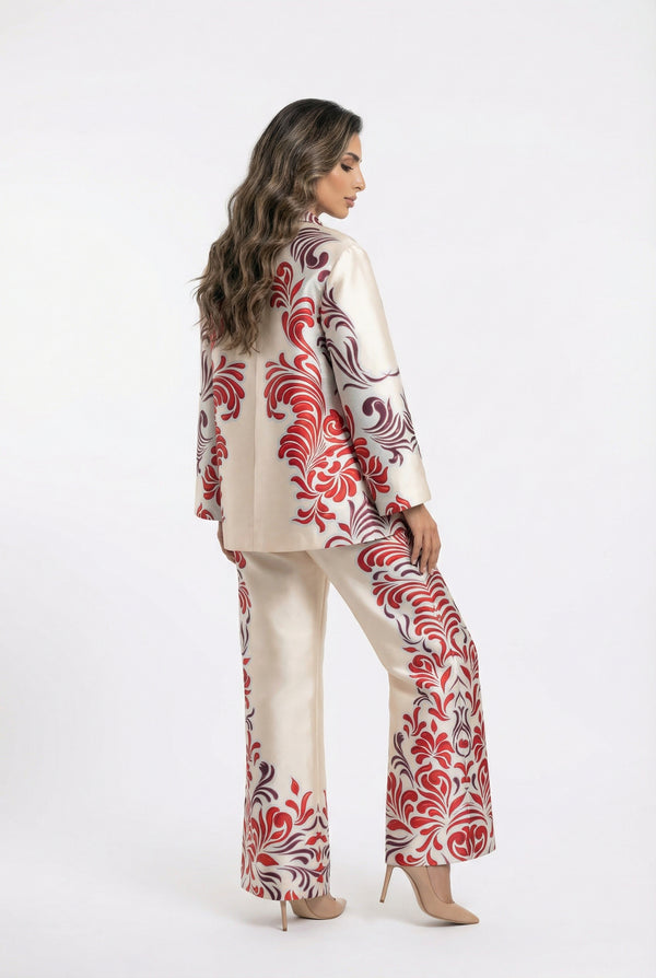 53-5127  Distinctive Printed Flare Pants بنطلون واسع مطبوع مميز