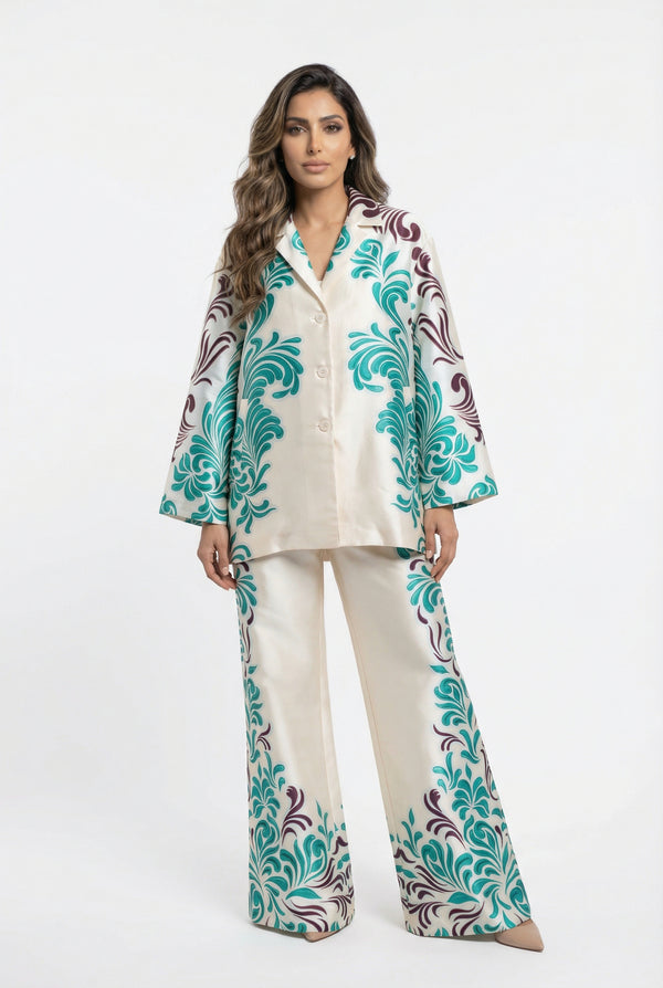 53-1012 Oversized Printed Jacket سترة مطبوعة كبيرة الحجم