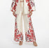 53-5127 Distinctive Printed Flare Pants - Brown Loft