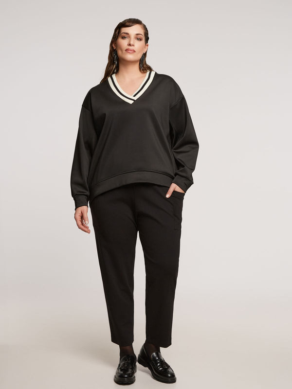 8401.1051 Oversized Sweatshirt Top بلوزة سويت شيرت كبيرة الحجم