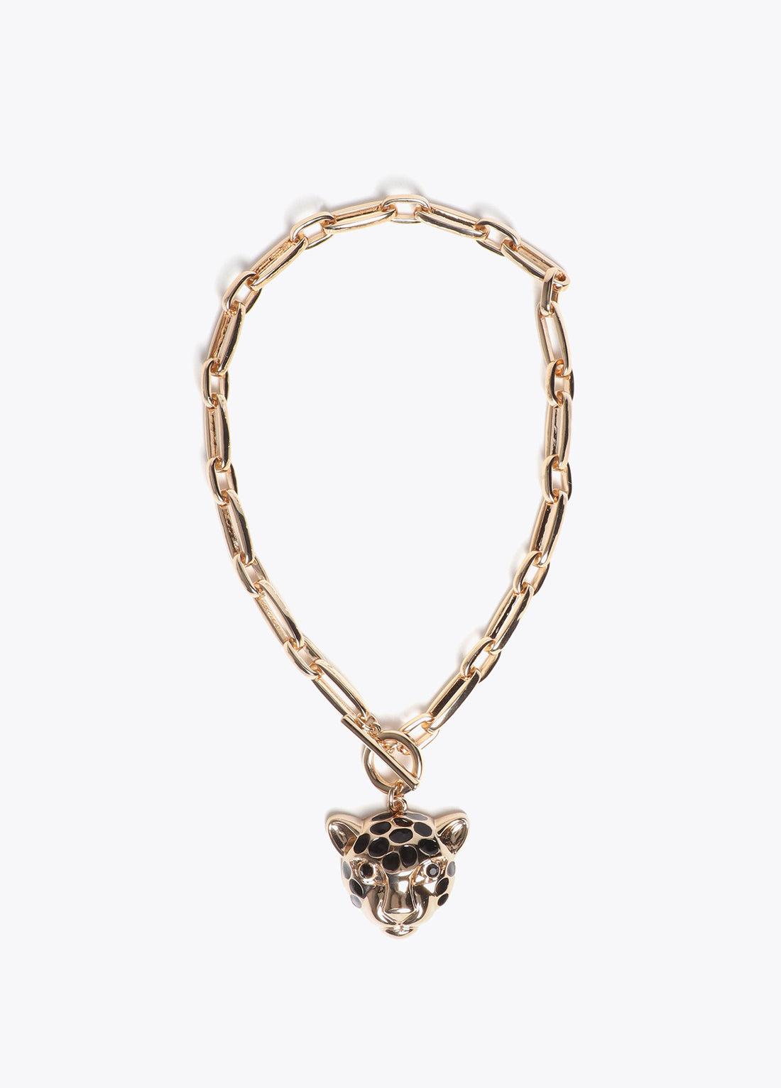 LF2603020 Leopard Head Chain Necklace
