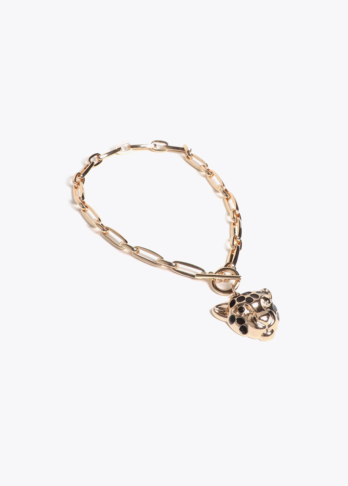 LF2603020 Leopard Head Chain Necklace