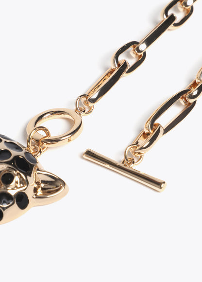 LF2603020 Leopard Head Chain Necklace