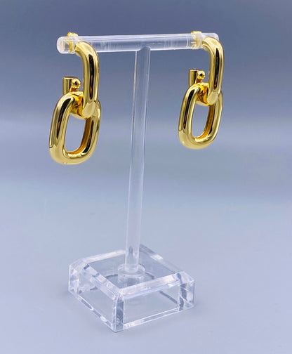 Oval Link Earrings - NF1064E-2