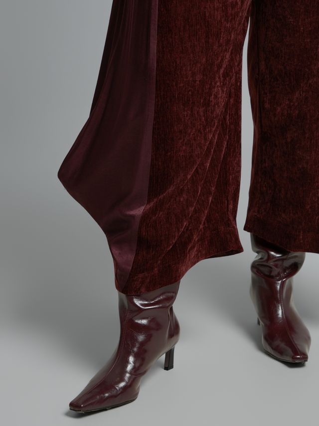 Velvet Blazer &amp; Wide-Leg Pants Set 8601.4012/2025