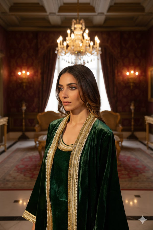 Velvet Pearl Set Dress and Cardigan