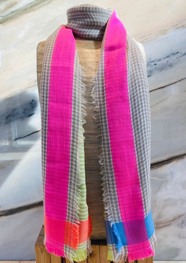 AM-SI2423  Checkered Scarf وشاح متقلب