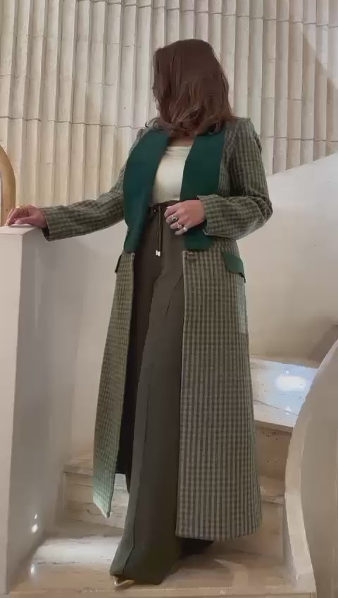 Gaspari - Plaid Checkered Coat