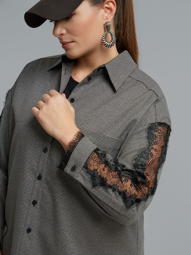 Lace Detail Shirt &amp; Jogger Set 8601.3042/2066