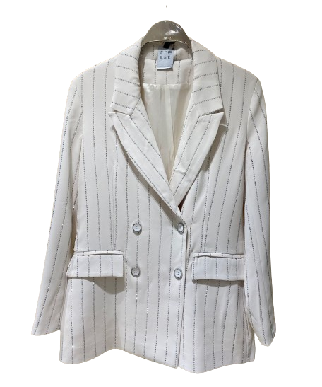 43-1072 (Rhinestone Stripes Jacket) سترة المشارب حجر الراين