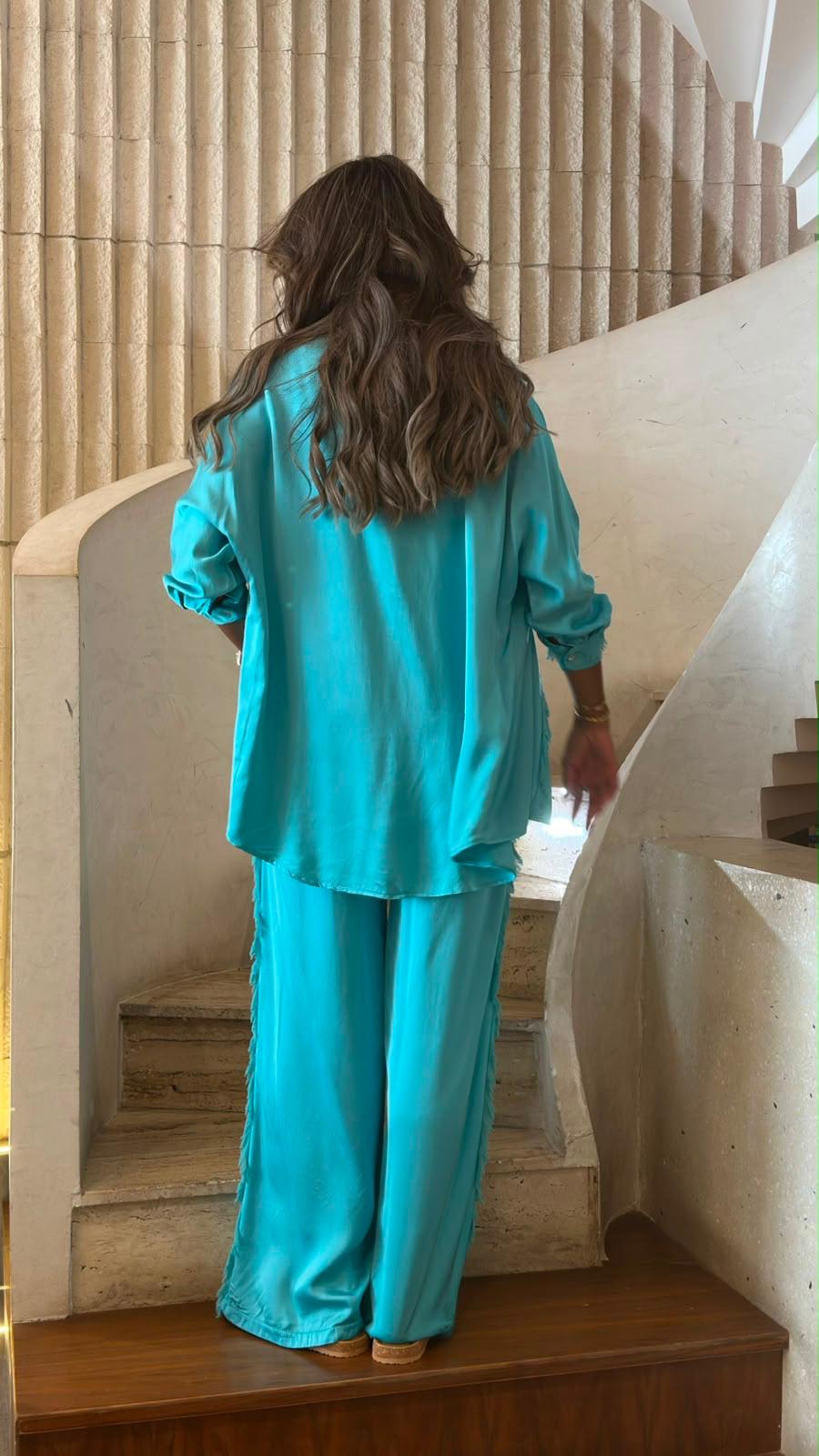 KD8607/05VS Satin Shirt and Pants