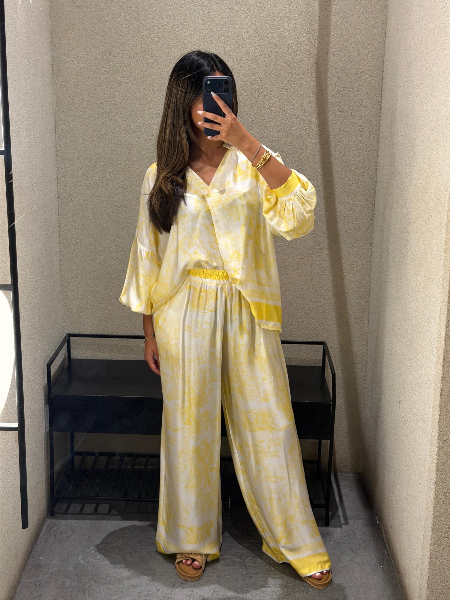 KD9968/6637-6 Toile de Jouy Satin Top and Pants