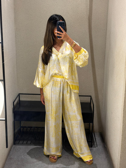 KD9968/6637-6 Toile de Jouy Satin Top and Pants