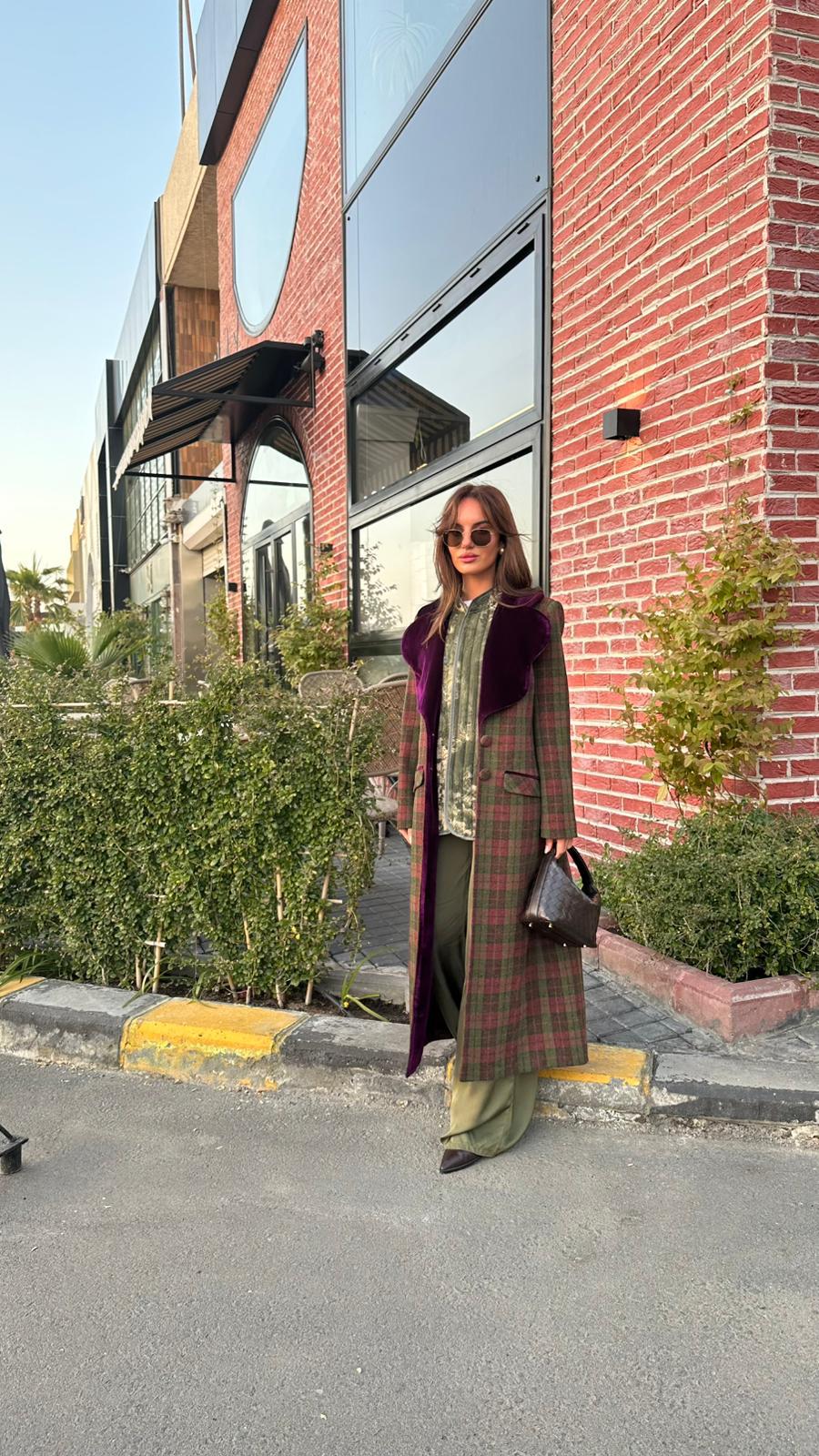 Harchesa - Plaid Checkered Coat