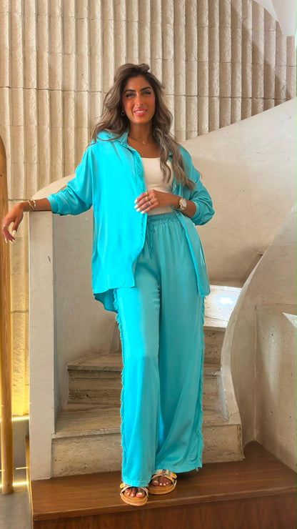 KD8607/05VS Satin Shirt and Pants