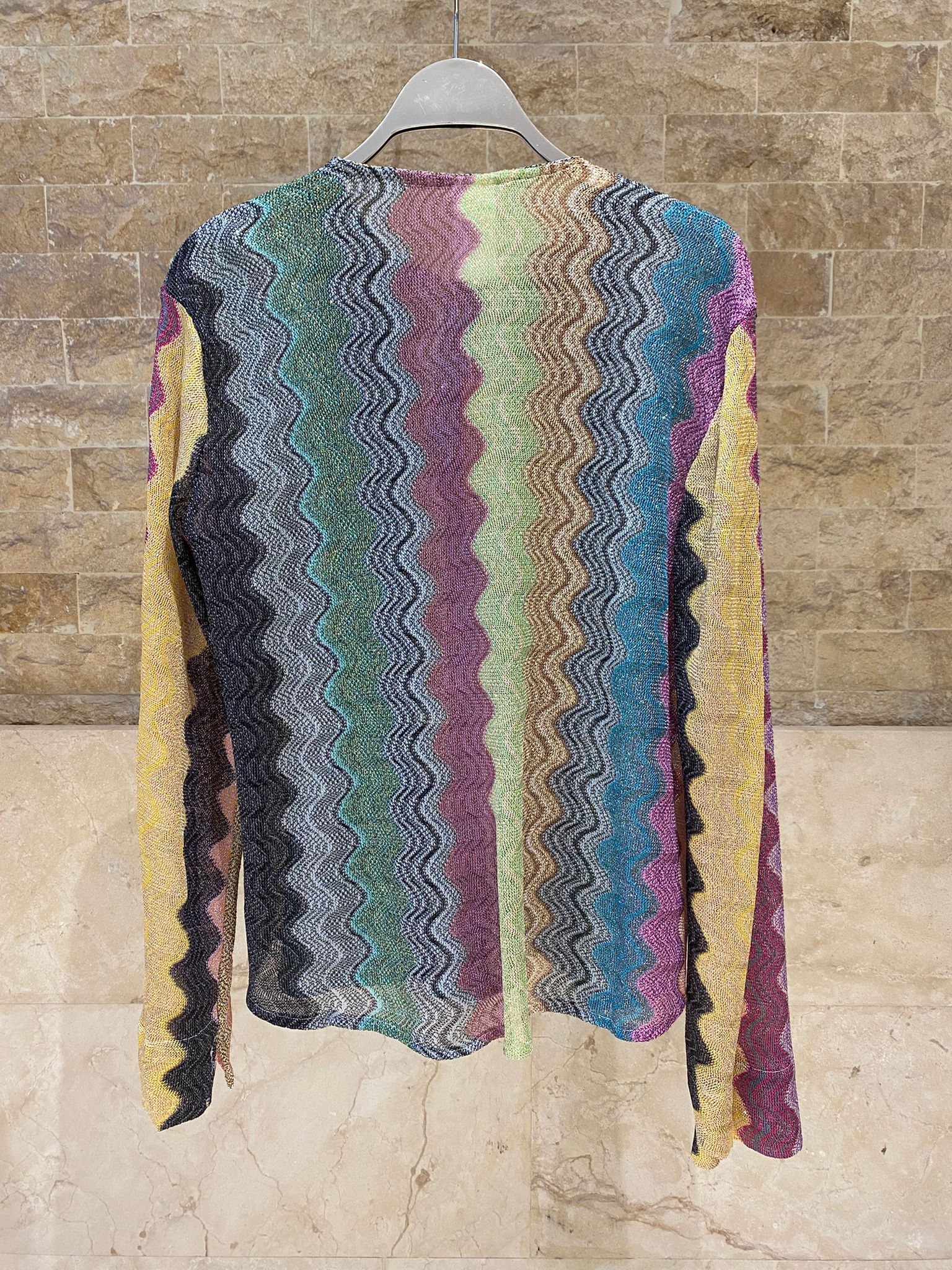 67895-1300 Knit Lurex Top توب تريكو بخيوط اللوريكس
