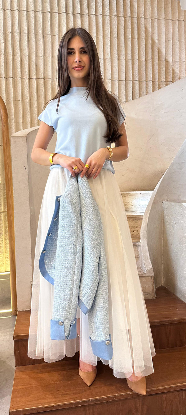 SVD6197 Crew Neck Sweater Knitted Top