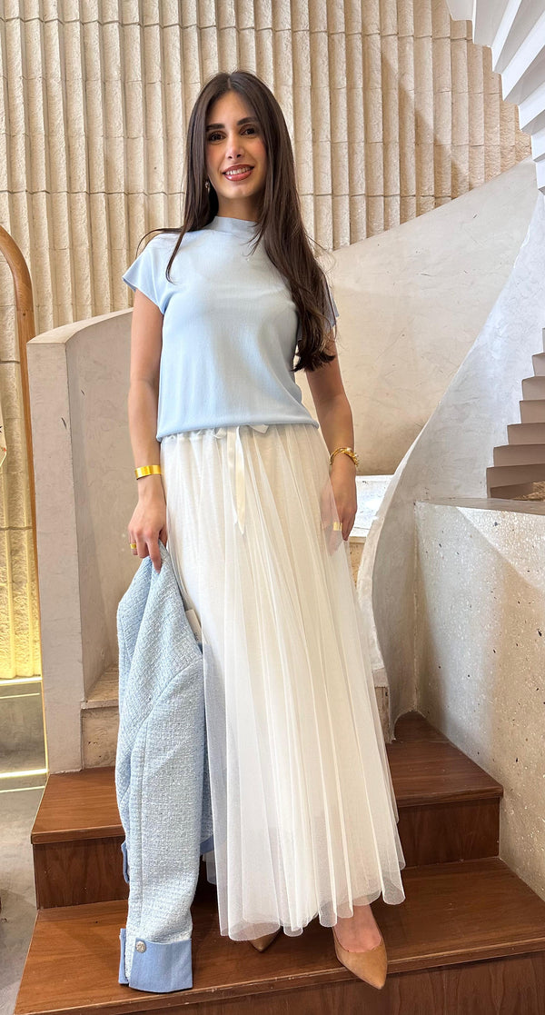 SVD6197 Crew Neck Sweater Knitted Top