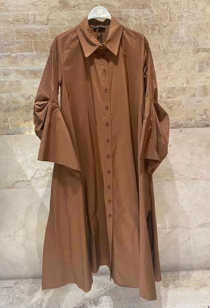 26SS-BZ2160 Belted Maxi Dress - Brown Loft