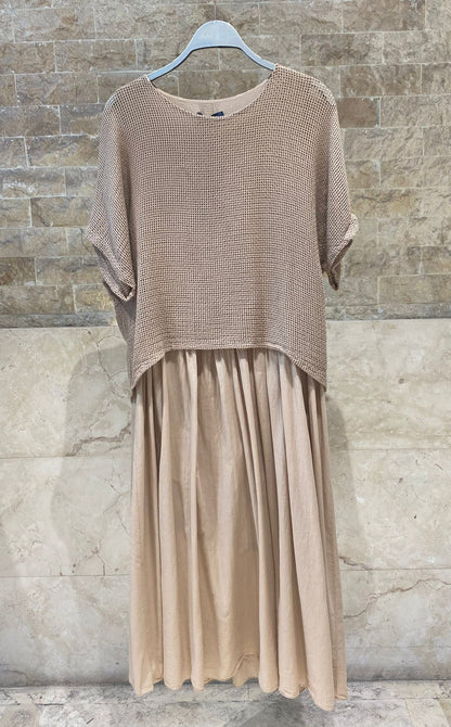 DB14456 Layered Dress فستان متعدد الطبقات