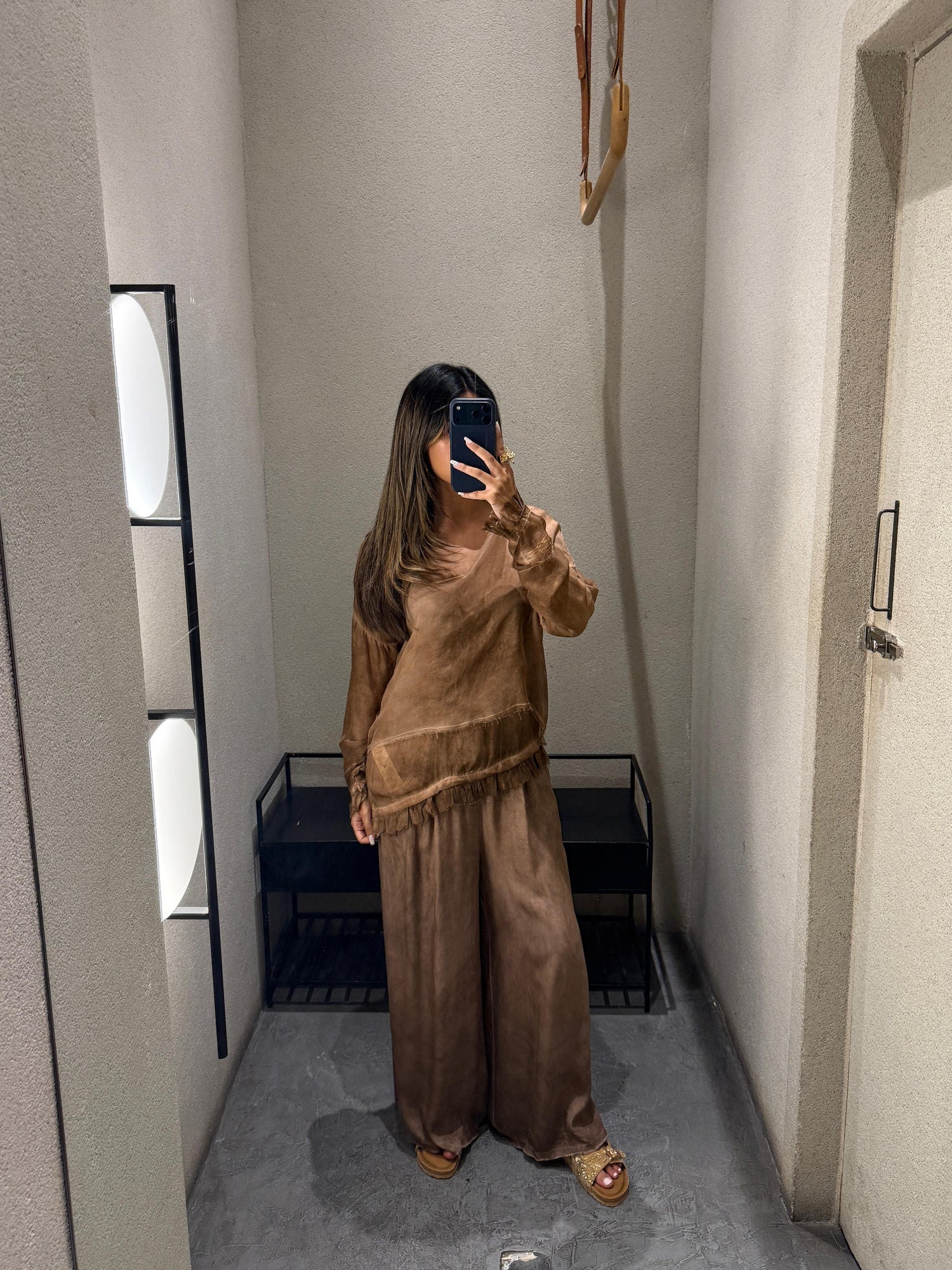 S25/S96 Semi Sheer Top and Pants بلوزة وبنطال شبه شفافين