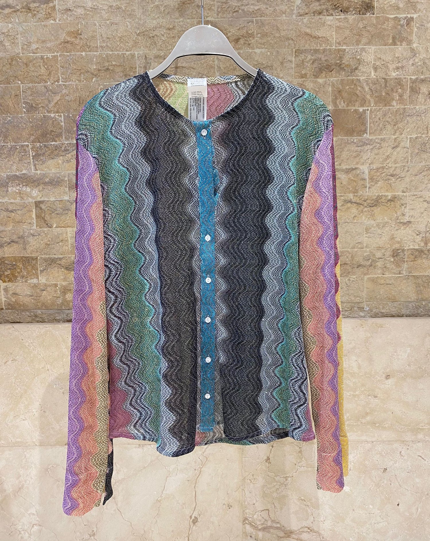 67895-1300 Knit Lurex Top توب تريكو بخيوط اللوريكس