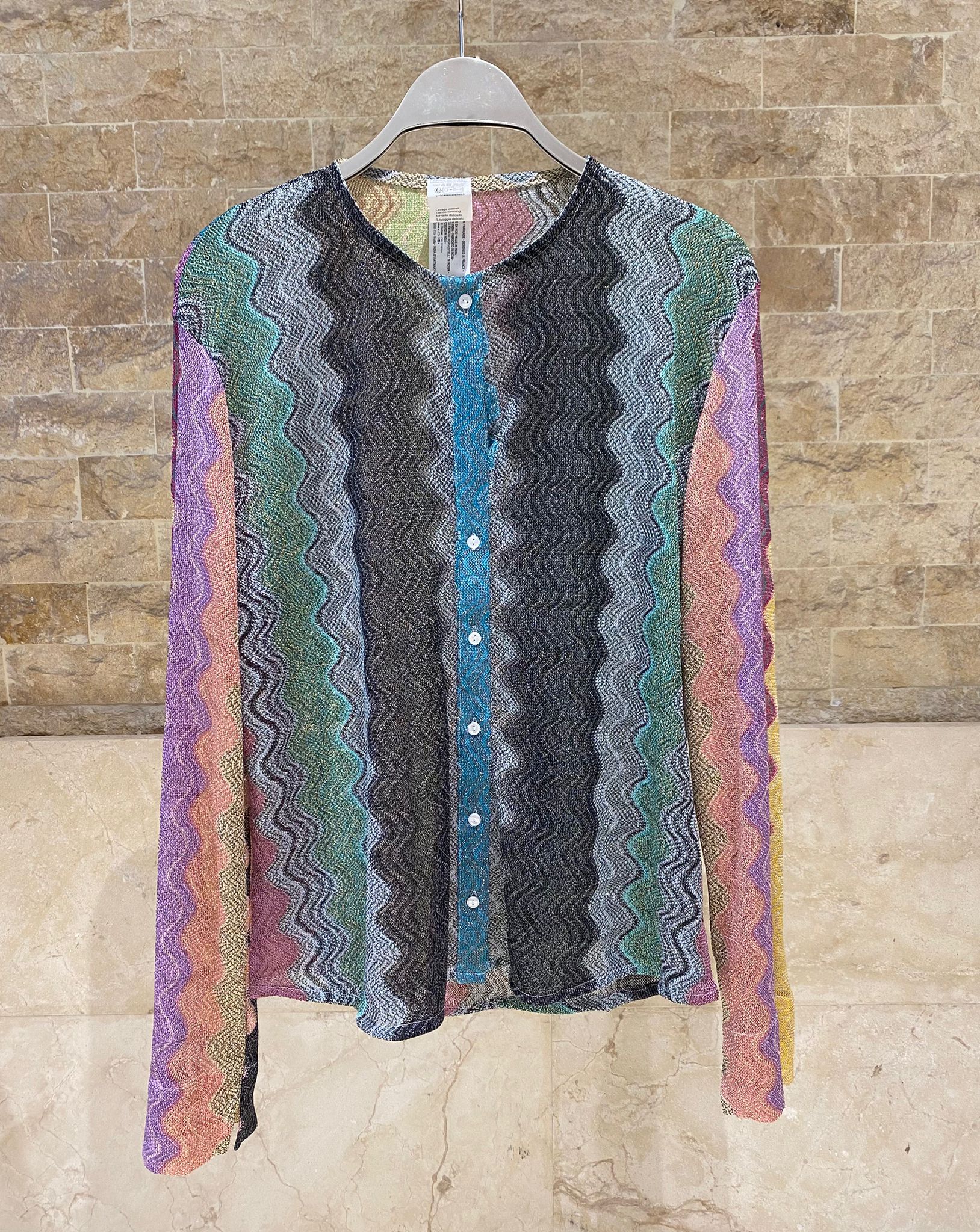 67895-1300 Knit Lurex Top توب تريكو بخيوط اللوريكس