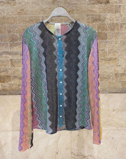 67895-1300 Knit Lurex Top توب تريكو بخيوط اللوريكس