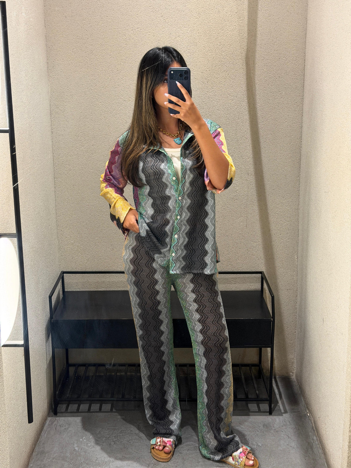 67897 Knit Lurex Blend Pants