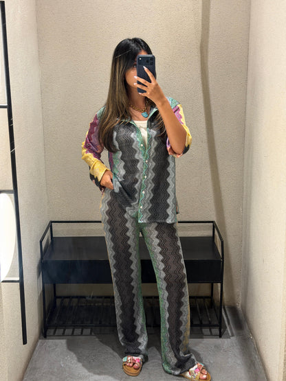 67897 Knit Lurex Blend Pants