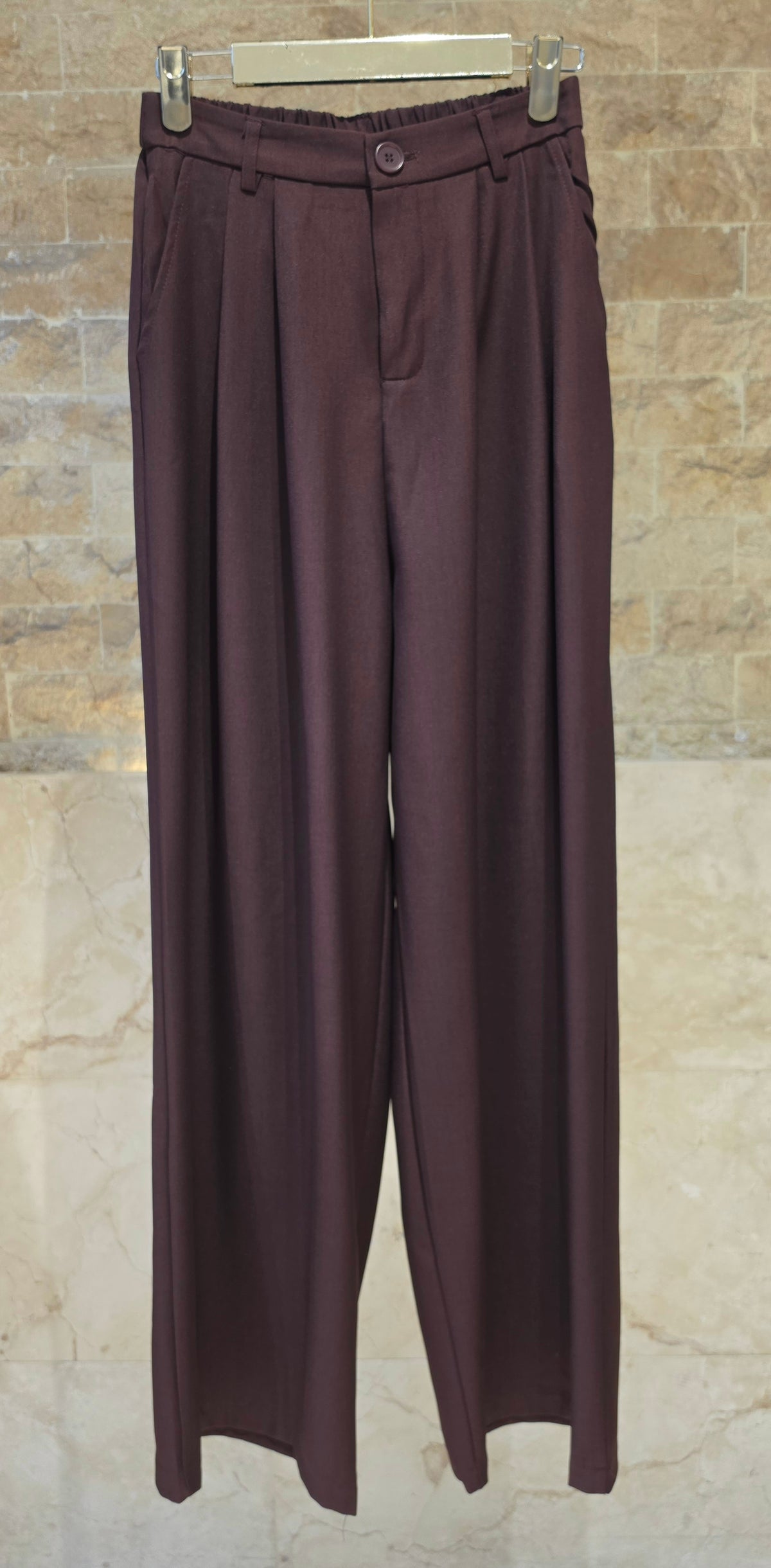 JM33603 Wide Leg Pleated Pants