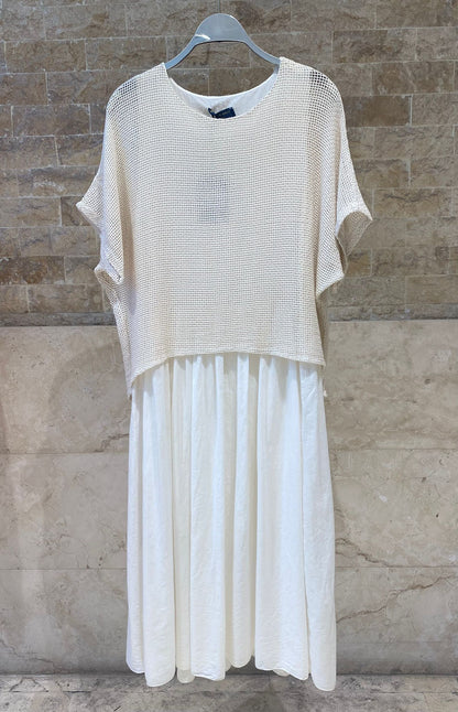 DB14456 Layered Dress فستان متعدد الطبقات